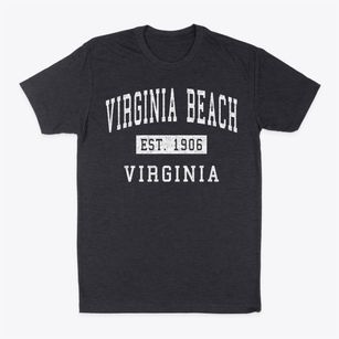 Virginia Beach Virginia Classic Established Classic Dad T-Shirt
