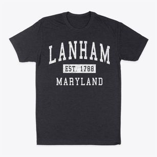 Lanham Maryland Classic Established Classic Dad T-Shirt