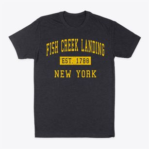 Fish Creek Landing New York Classic Established Classic Dad T-Shirt