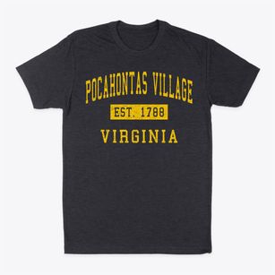 Pocahontas Village Virginia Classic Established Classic Dad T-Shirt