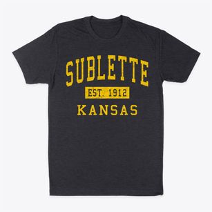 Sublette Kansas Classic Established Classic Dad T-Shirt