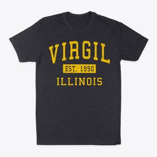 Virgil Illinois Classic Established Classic Dad T-Shirt