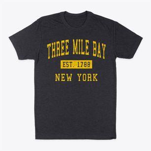 Three Mile Bay New York Classic Established Classic Dad T-Shirt