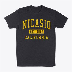 Nicasio California Classic Established Classic Dad T-Shirt