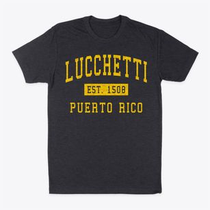 Lucchetti Puerto Rico Classic Established Classic Dad T-Shirt