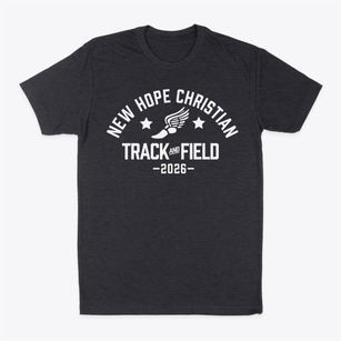 New Hope Christian Acadmey Track and Field Classic Dad T-Shirt