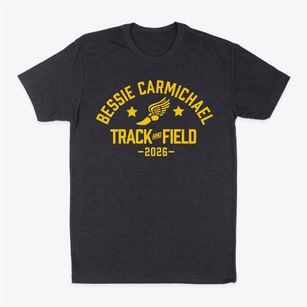 Bessie Carmichael Elementary School Track and Field Classic Dad T-Shirt