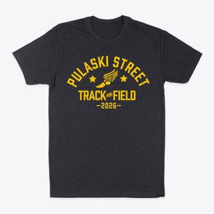 Pulaski Street Elementary School Track and Field Classic Dad T-Shirt