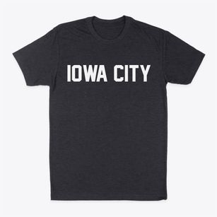 Iowa City Iowa Classic Block Classic Dad T-Shirt