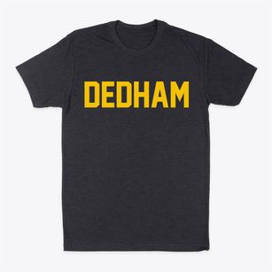 Dedham Maine Classic Block Classic Dad T-Shirt