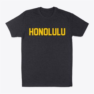Honolulu Hawaii Classic Block Classic Dad T-Shirt