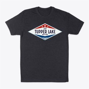 Tupper Lake New York Diamond Star Classic Dad T-Shirt