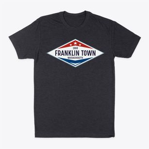 Franklin Town Massachusetts Diamond Star Classic Dad T-Shirt