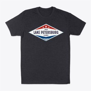 Lake Petersburg Illinois Diamond Star Classic Dad T-Shirt