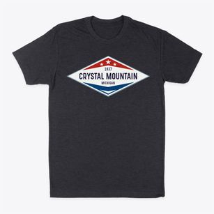 Crystal Mountain Michigan Diamond Star Classic Dad T-Shirt