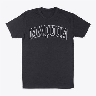 Maquon Illinois Trendy Block Classic Dad T-Shirt