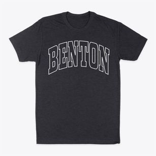 Benton Iowa Trendy Block Classic Dad T-Shirt