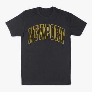 Newport North Carolina Trendy Block Classic Dad T-Shirt