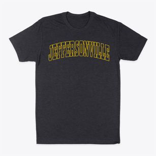 Jeffersonville New York Trendy Block Classic Dad T-Shirt