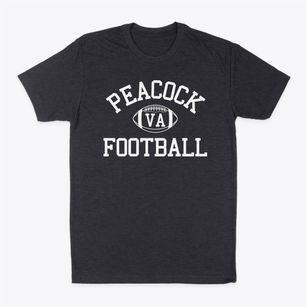 Peacock Virginia Football Classic Dad T-Shirt