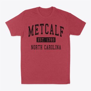 Metcalf North Carolina Classic Established Classic Dad T-Shirt