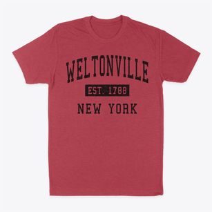 Weltonville New York Classic Established Classic Dad T-Shirt
