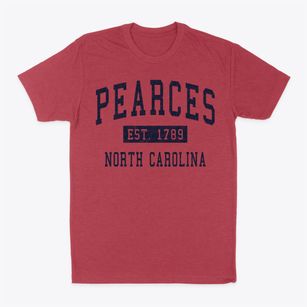 Pearces North Carolina Classic Established Classic Dad T-Shirt