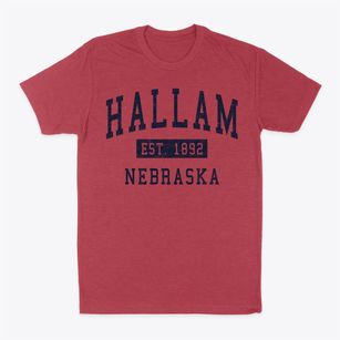 Hallam Nebraska Classic Established Classic Dad T-Shirt