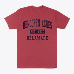 Henlopen Acres Delaware Classic Established Classic Dad T-Shirt