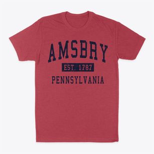 Amsbry Pennsylvania Classic Established Classic Dad T-Shirt