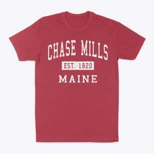 Chase Mills Maine Classic Established Classic Dad T-Shirt