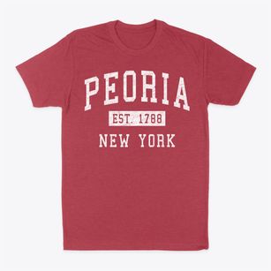 Peoria New York Classic Established Classic Dad T-Shirt