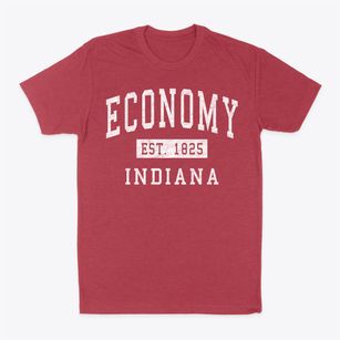 Economy Indiana Classic Established Classic Dad T-Shirt