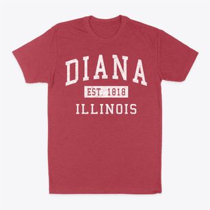 Diana Illinois Classic Established Classic Dad T-Shirt