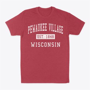 Pewaukee Village Wisconsin Classic Established Classic Dad T-Shirt