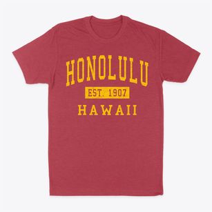 Honolulu Hawaii Classic Established Classic Dad T-Shirt