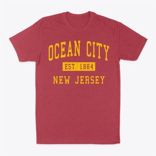Ocean City New Jersey Classic Established Classic Dad T-Shirt