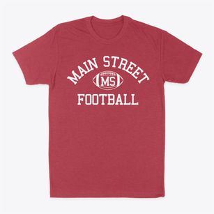 Main Street School Classic Football Classic Dad T-Shirt