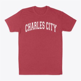 Charles City Elementary School Varsity Arch Classic Dad T-Shirt