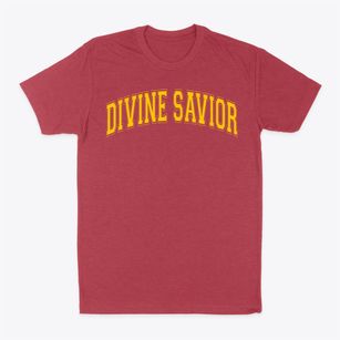 Divine Savior Academy - Sienna Varsity Arch Classic Dad T-Shirt