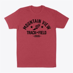 Mountain View Elementary School Track and Field Classic Dad T-Shirt