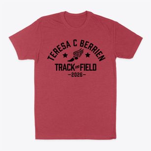 Teresa C Berrien Elementary School Track and Field Classic Dad T-Shirt