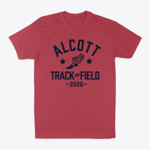 Alcott Elementary School Track and Field Classic Dad T-Shirt