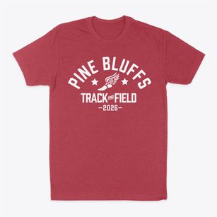 Pine Bluffs Elementary School Track and Field Classic Dad T-Shirt