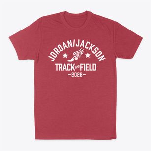 Jordan/jackson Elementary School Track and Field Classic Dad T-Shirt