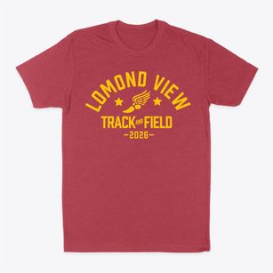 Lomond View Elementary School Track and Field Classic Dad T-Shirt