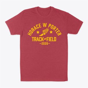 Horace W Porter Elementary School Track and Field Classic Dad T-Shirt