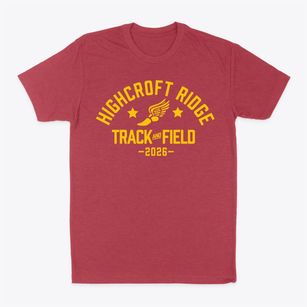 Highcroft Ridge Elementary School Track and Field Classic Dad T-Shirt