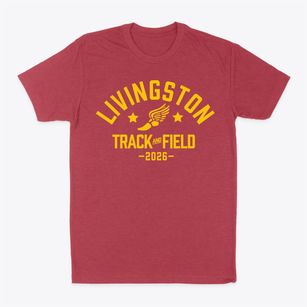 Livingston Elementary School Track and Field Classic Dad T-Shirt