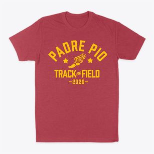 Padre Pio Academy Track and Field Classic Dad T-Shirt